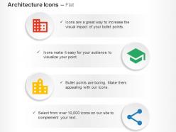 Domain school location city share ppt icons graphics