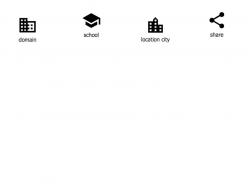Domain school location city share ppt icons graphics