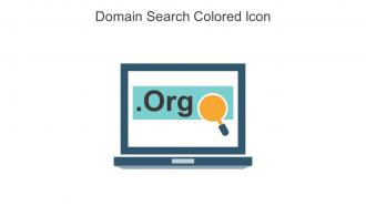 Domain Search Colored Icon In Powerpoint Pptx Png And Editable Eps Format