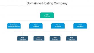 Domain vs hosting company ppt powerpoint presentation pictures cpb