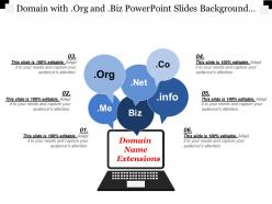 Domain with org and biz powerpoint slides background designs