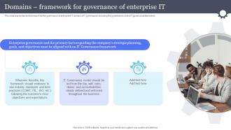 Domains Framework For Governance Of Enterprise It Information And Communications Governance Ict Governance