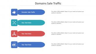 Domains sale traffic ppt powerpoint presentation inspiration visual aids cpb