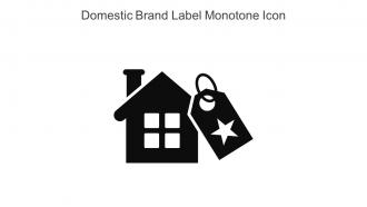 Domestic Brand Label Monotone Icon In Powerpoint Pptx Png And Editable Eps Format