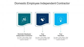 Domestic employee independent contractor ppt powerpoint presentation gallery elements cpb
