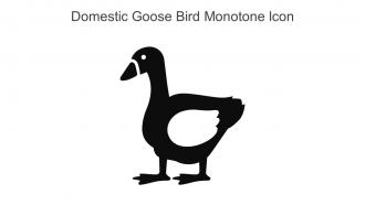 Domestic Goose Bird Monotone Icon In Powerpoint Pptx Png And Editable Eps Format