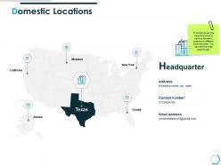 Domestic locations headquarter ppt powerpoint presentation graphics