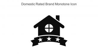 Domestic Rated Brand Monotone Icon In Powerpoint Pptx Png And Editable Eps Format