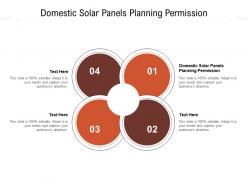 Domestic solar panels planning permission ppt powerpoint file brochure cpb