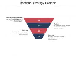 Dominant strategy example ppt powerpoint presentation file visuals cpb