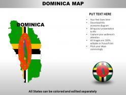 Dominica country powerpoint maps