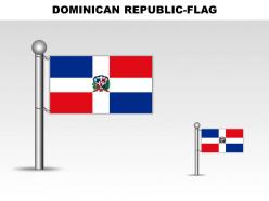 Dominican republic country powerpoint flags
