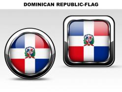 Dominican republic country powerpoint flags