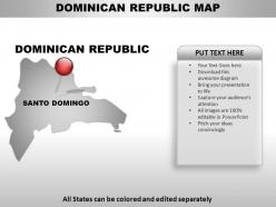 Dominican republic country powerpoint maps