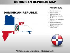 Dominican republic country powerpoint maps
