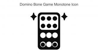 Domino Bone Game Monotone Icon In Powerpoint Pptx Png And Editable Eps Format