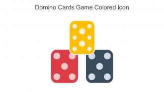 Domino Cards Game Colored Icon In Powerpoint Pptx Png And Editable Eps Format