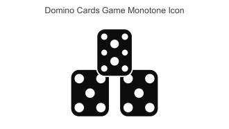 Domino Cards Game Monotone Icon In Powerpoint Pptx Png And Editable Eps Format