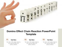 Domino Effect Chain Reaction Powerpoint Template