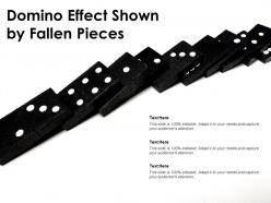 Domino Effect Shown By Fallen Pieces