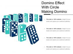 Domino Effect With Circle Making Domino