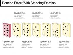 Domino Effect With Standing Domino