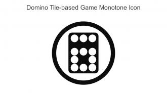 Domino Tile Based Game Monotone Icon In Powerpoint Pptx Png And Editable Eps Format