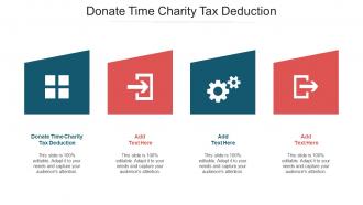 Donate Time Charity Tax Deduction Ppt Powerpoint Presentation Demonstration Cpb