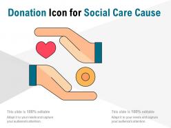 Donation icon for social care cause