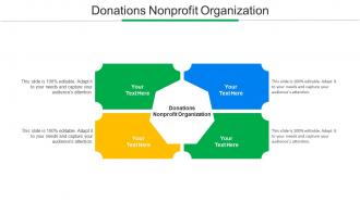 Donations A Nonprofit Organization Ppt Powerpoint Presentation File Brochure Cpb