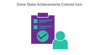 Done Tasks Achievements Colored Icon In Powerpoint Pptx Png And Editable Eps Format