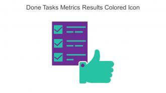 Done Tasks Metrics Results Colored Icon In Powerpoint Pptx Png And Editable Eps Format