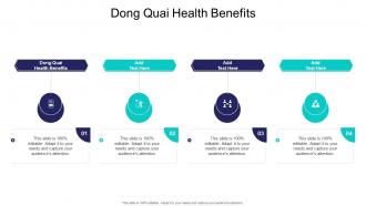 Dong Quai Health Benefits In Powerpoint And Google Slides Cpb