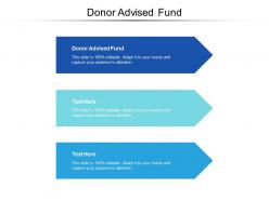 Donor advised fund ppt powerpoint presentation ideas objects cpb