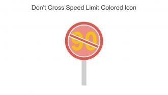 Dont Cross Speed Limit Colored Icon In Powerpoint Pptx Png And Editable Eps Format