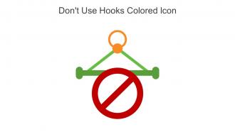 Dont Use Hooks Colored Icon In Powerpoint Pptx Png And Editable Eps Format