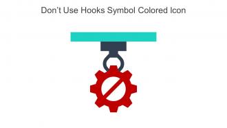 Dont Use Hooks Symbol Colored Icon In Powerpoint Pptx Png And Editable Eps Format