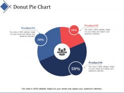 Donut pie chart marketing finance ppt summary infographic template