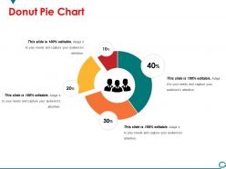 Donut pie chart powerpoint slide background designs