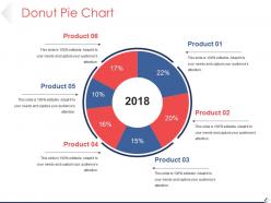 Donut Pie Chart Powerpoint Slide Designs Template 1