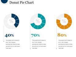 Donut pie chart powerpoint slide presentation examples