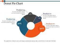 Donut pie chart powerpoint slides templates