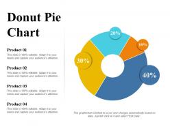Donut pie chart ppt layouts icons