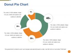 Donut pie chart ppt pictures grid
