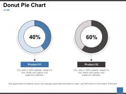 Donut pie chart ppt portfolio brochure