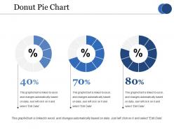 Donut pie chart ppt portfolio summary