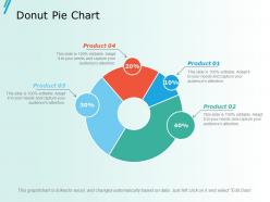 Donut pie chart ppt slides show