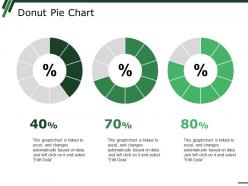 Donut pie chart ppt summary background images