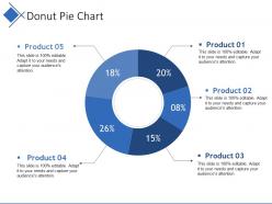 Donut pie chart presentation backgrounds
