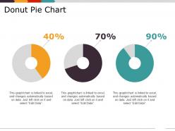 Donut pie chart presentation design